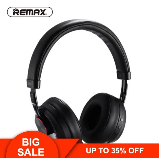 

Genuine REMAX-500HB Wireless Music Bluetooth Headset with HD Microphone Noise Reduction Cancel High Fidelity Sound 3D Stereo