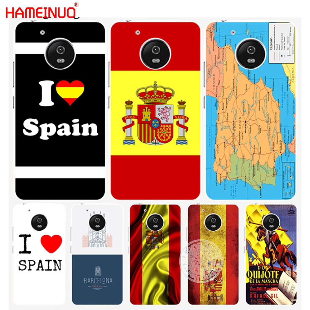 HAMEINUO Испания любовь карта флаг Дон киксот чехол для Motorola Moto G6 G5 G5S G4 PLAY PLUS ZUK Z2 pro|case