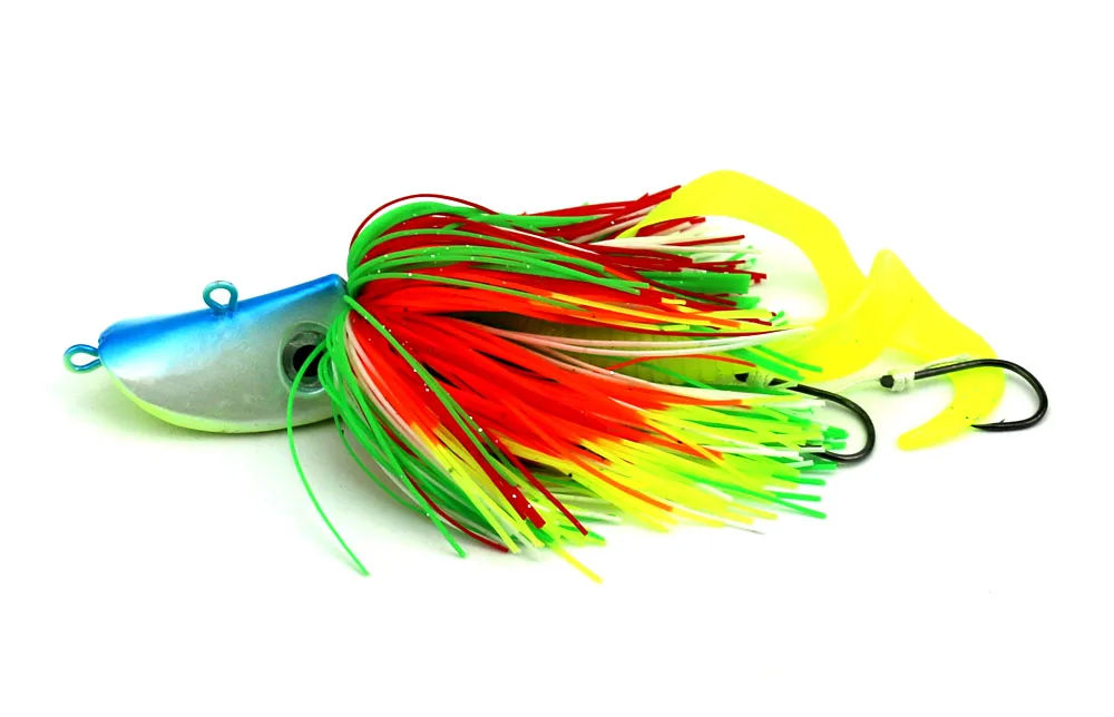 2 шт. 80 г большое преимущество голову джиги 3d eyes buzzbaits рыболовные приманки мягкие
