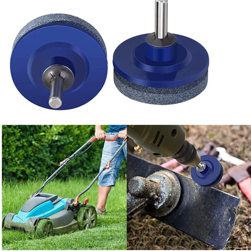 

2019 Hot Faster Blade Sharpener Lawn Mower Lawnmower Blade Sharpener Universal Grinding Rotary Drill Cuts dropshipping