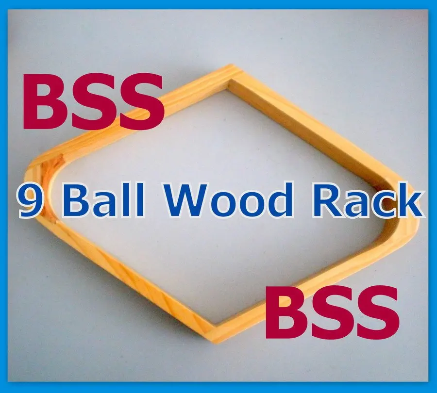

Free Shipping 1PCS 9 Ball Rack Natural Finish Pool Table Billiards SNOOKER Wood NEW WOODEN
