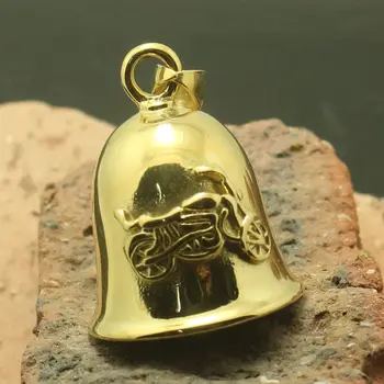 

Men 316L Stainlesss Steel Cool Motorcycle Biker Rider Bell Pendant