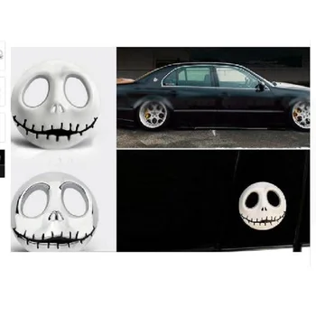 

Halloween Gift 3D Skull Car Sticker Metal Ghost for Harley Davidson motorcycle Auto Moto Sticker Car-Styling for KIA Chevrolet
