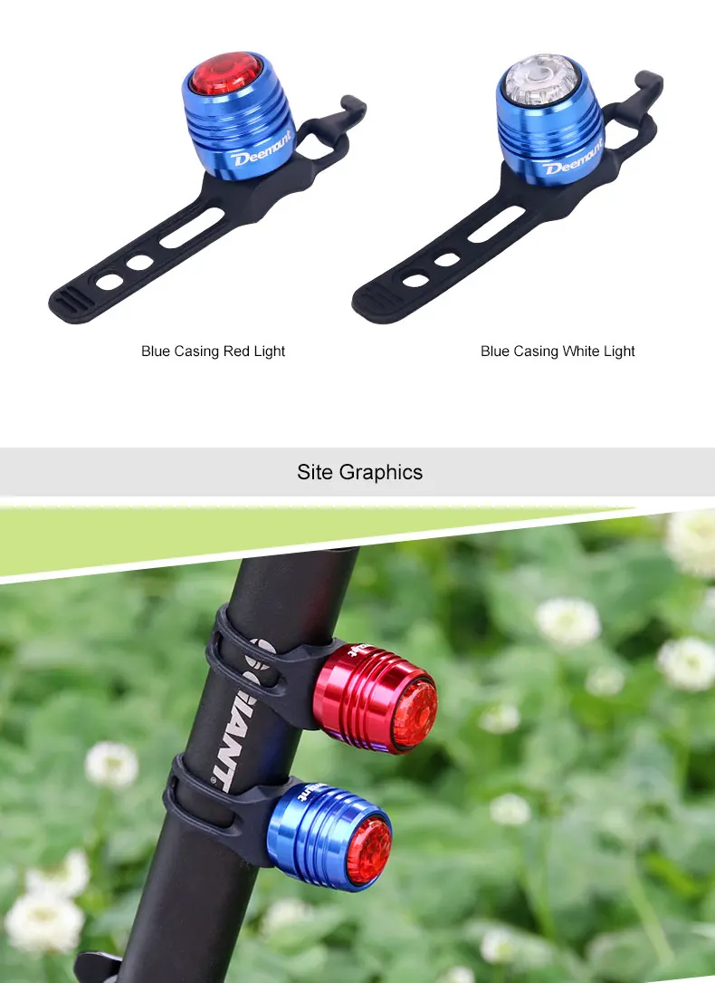 Perfect Deemount Bicycle Rear Light Carat Type Bike Warning Lamp USB Charge Red White Light Color Safety Headlight Tail 6-20 hours Lante 7 Perfect Deemount Bicycle Rear Light Carat Type Bike Warning Lamp USB Charge Red White Light Color Safety Headlight Tail 6-20 hours Lante 7