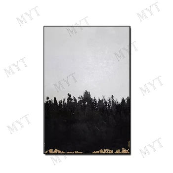 

MYT Black Ad Grey Design Oil Painting On Canvas Wall Art Picture For Living Room Offiece Decoration Wall Art No Framed
