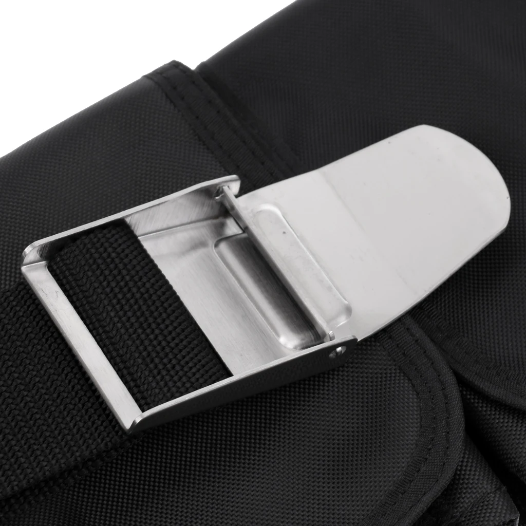 Perfeclan Durable Strong Weight Belt 3 Pocket Webbing Waist Strap For Scuba Diving Free Dive Scuba Diving 