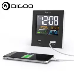 Digoo DG-C3X календарь времени 12hr/24hr формат переключаемый дисплей температуры влажности сигнализации Повтор Функция будильник с подсветкой