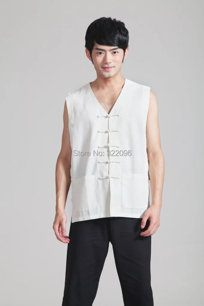Весенние мужские тайцзи комплект одежды Тай-Чи набор костюм мужской Китайский кунг-фу костюм рубашка без рукавов+ Штаны 0925-3