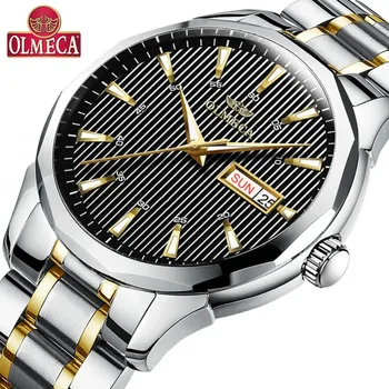 

OLMECA Men's Watches Luxury Military Luminous Casual Wristwatch Fashion Waterproof Watch relogio masculino Watches for man sport