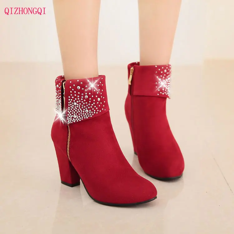 booties with short heel
