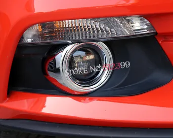 

2pcs/set 3 Colors ABS Plastic Front Fog Lamp Light Cover Frame Cover Trim Car Styling For Ford Mustang 2015 2016 2017