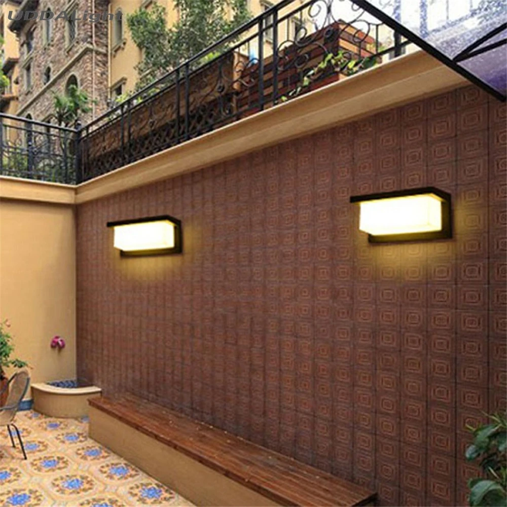 Exterior da Parede Conduziu a Luz o Quadrado Conduziu a Luz Ip65 da Parede do Jardim 10 w Smd 11 Luminárias de parede externas