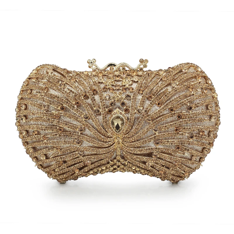 Butterfly Shape New Arrival Ladies Crystal Evening Bag Luxury Diamond