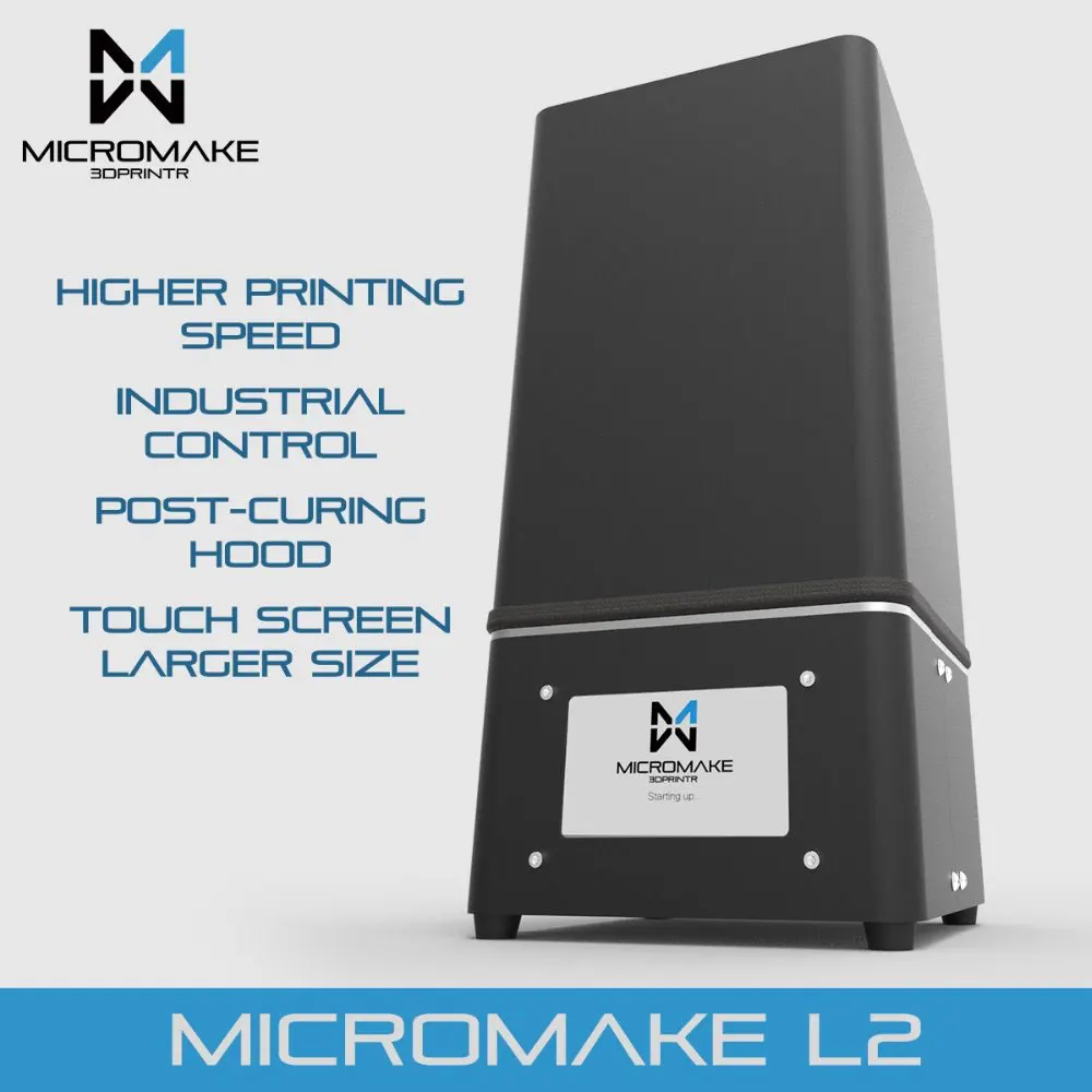 Micromake L2 УФ смолы 3d принтер SLA/DLP 3d принтер с сенсорным экраном ЖК-светильник-отверждения высокой точности