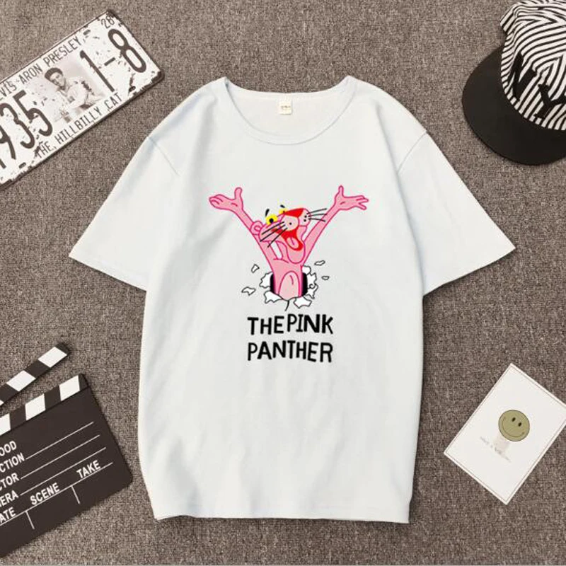 عالية الجودة T قميص المرأة لطيف طباعة قصيرة الأكمام س الرقبة القطن دنة النساء قمم المحملات عارضة يتأهل التي شيرت فام