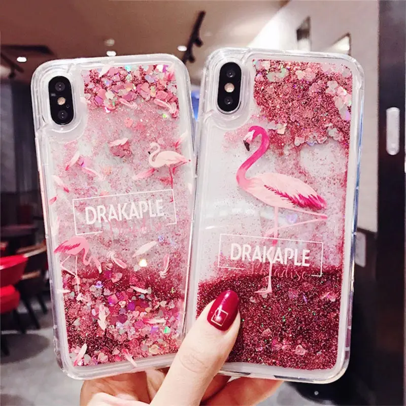 

For OPPO R9 R9S R11 R11S Plus R15 X R17 Pro K1 A59 A57 A83 A79 A73 F5 F7 A3 A77 A71 A37 A33 Liquid Glitter Quicksand Case Cover