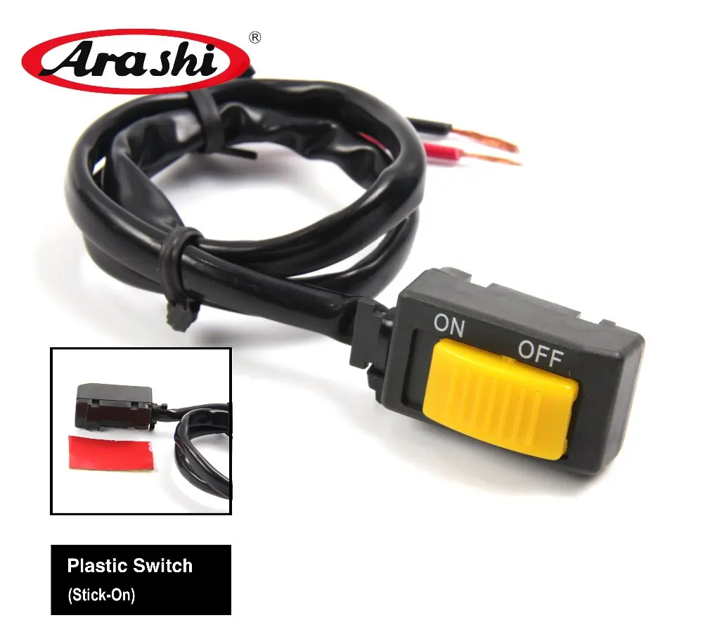 Arashi New 12V Handlebar Motorcycle LED Fog Light Switch Control