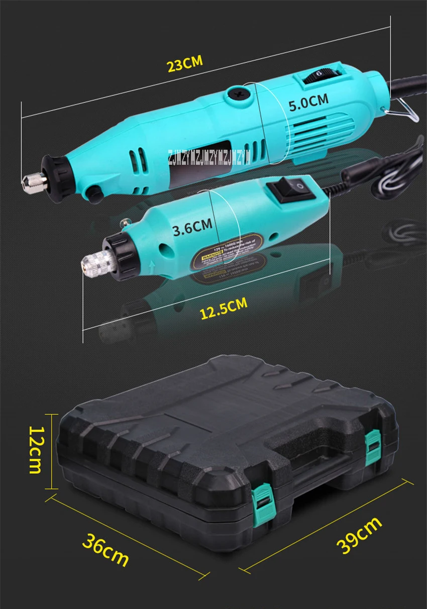 ASJ-15 электрическая Нефритовая мельница для специй деревянный комплект электрическая шлифовальная машина с деревом 6 зубчатая Мини электрическая дрель набор шлифовальный Полировочный резательный инструмент