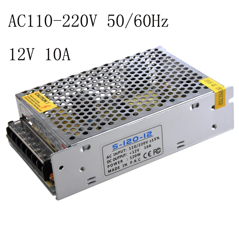 Lights & Lighting SZYOUMY 12V 10A Switching Power Supply AC110220V 50
