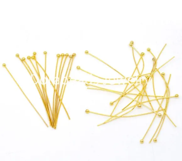 8SEASONS 400 Gold Plated Ball Head Pins 40x0.5mm Findings (B09998) | Украшения и аксессуары