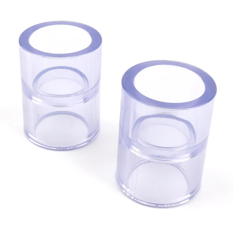 

10 шт./лот i. D 40 мм прозрачный ПВХ соединитель для труб аквариума, прямые соединения, соединители для полива сада, водопроводных труб