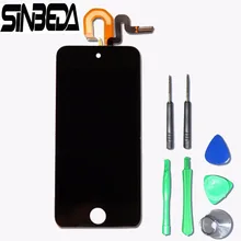 

Sinbeda 10pcs/lot LCD Screen Replacement For Apple iPod Touch 5 6 lcd display + Touch Screen digitizer DHL free Shipping
