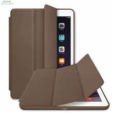 Original 1:1 Ultra Delgada de La Cubierta Elegante Para el ipad 9.7 “(Nuevo 2017 Modle) de Cuero de LA PU Plegable Folio Tablet caso Auto Estela/Del Sueño