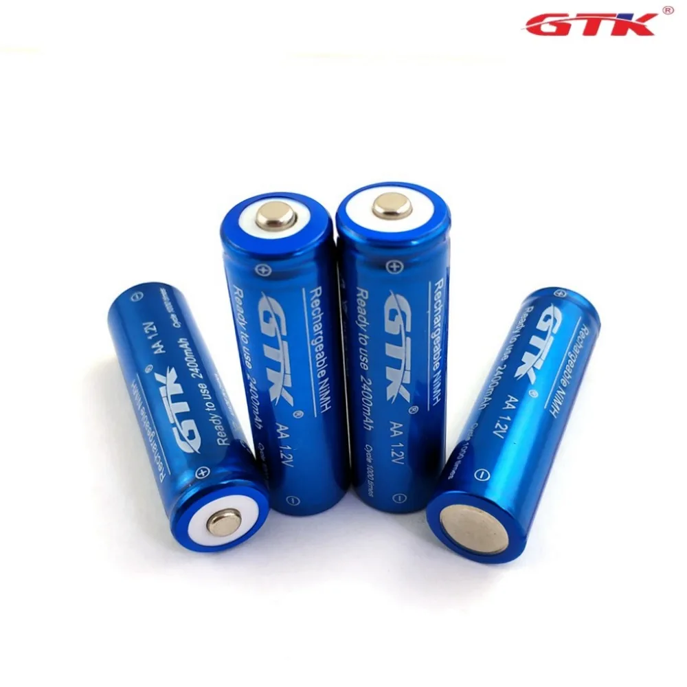 4 шт./лот GTK AA Аккумуляторная батарея 2400 mAh Ni-MH 1,2 v aa батареи/2500 2700 mah aa nimh батарея/3000 aa игрушка пульт дистанционного управления