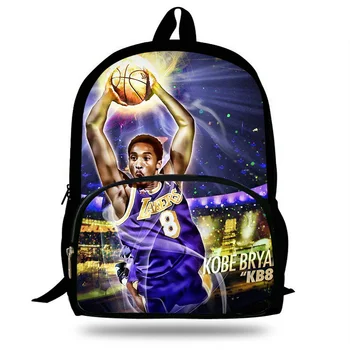 

16-inch Mochila School Backpack Kobe Bryant 8&24 Printing Children School Bags Boys Teenage Girls Casual Backpacks