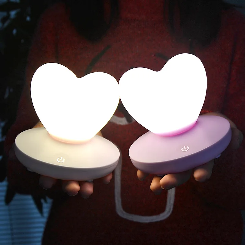 

USB Rechargeable Portable Silicone Lamp Touch Led Bedside Nursing Lamp Lights Lighting Ball Romantic Atmosphere Night Light Gift