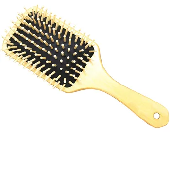 

1PCS Hair Care Wooden Spa Massage Comb Wooden Paddle Pointed Handle Teeth Hair Brush Antistatic Cushion Comb Paddle Hair Brush
