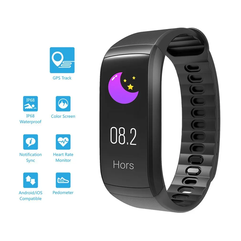 

Kr02 Heart Rate Message Reminds Ip68 Waterproof Independent Gps Multiple Sports Mode Smart Bracelet