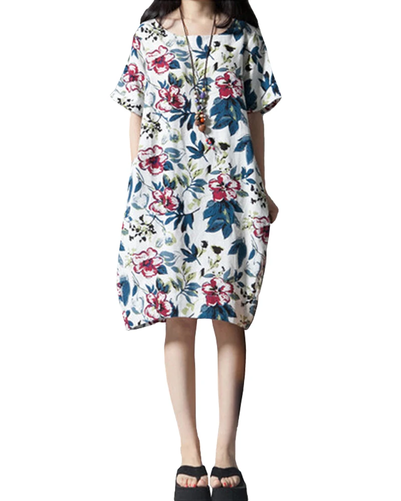 floral cotton dress