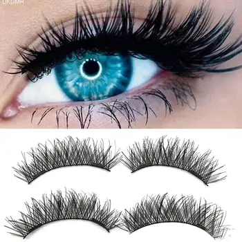

4PCS 3D Double Magnet Handmade Reusable False Eyelashes Natural Magnetic Fake Eye Lashes Extension Cosmetic Makeup Tools