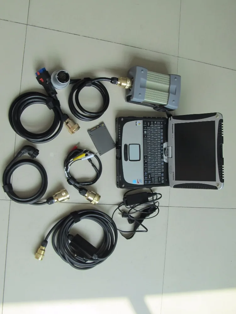

mb star c3 with laptop toughbook cf-19 with software ssd ready to use super speed diagnose mb