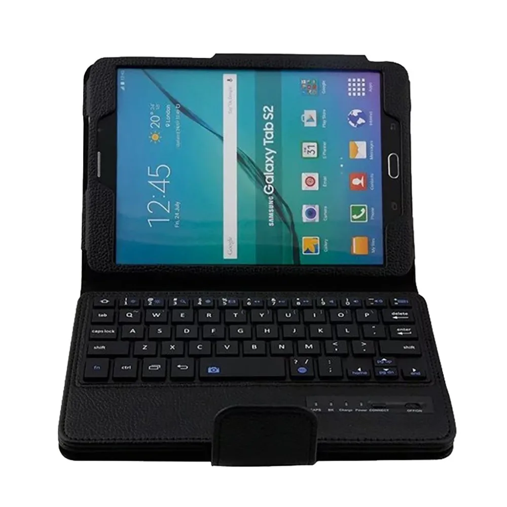 Тонкий чехол подставка для Samsung T710 8 дюймов съемный клавиатура с Bluetooth 4