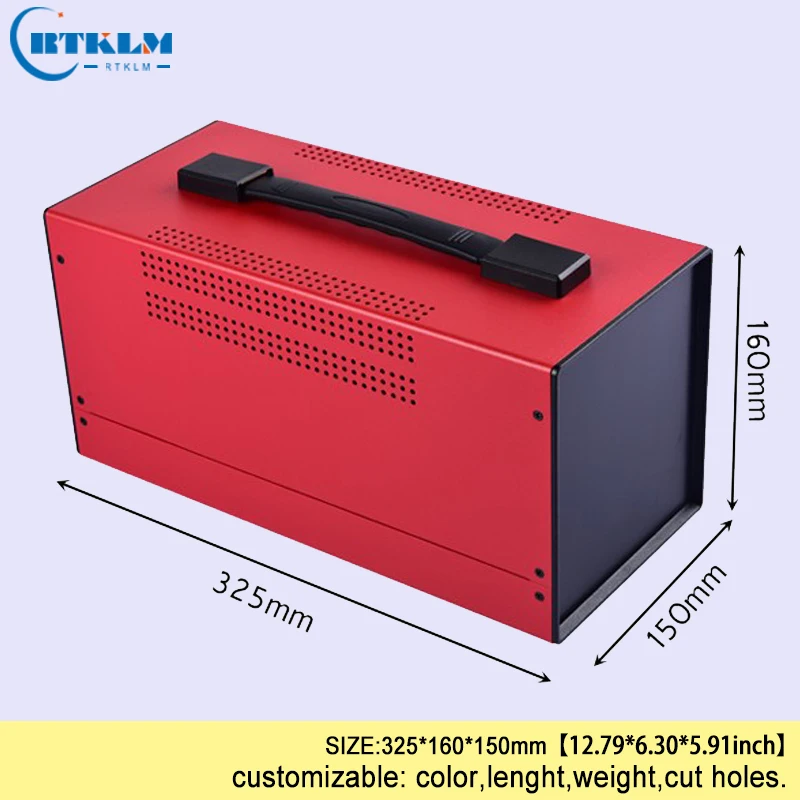 Провода соединители Железный корпус diy чехол для инструментов электронный корпус продукты проект коробка 325*160*150 мм Железный настольный корпус