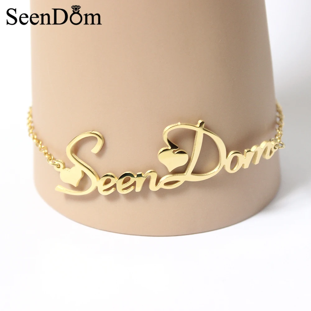 gold name anklet
