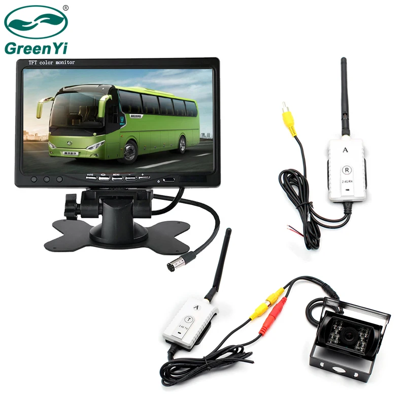 Us 89 99 15 Off Greenyi Car Wireless Ir Backup Rear View Camera Kit 7