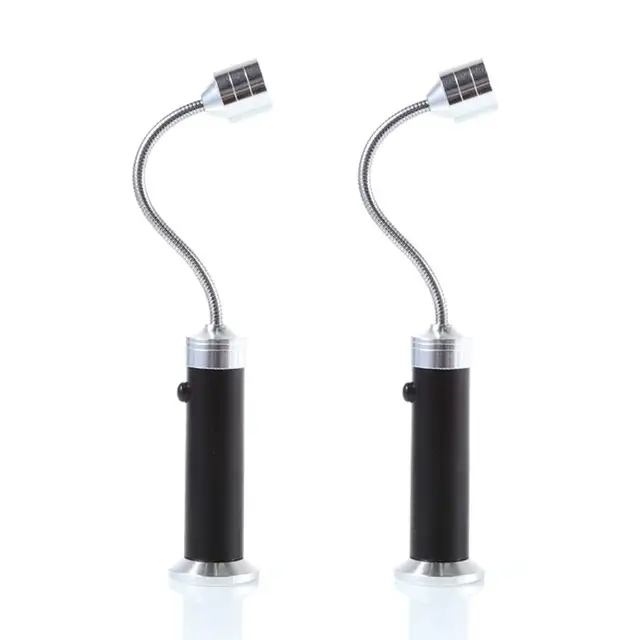 2 Pcs Multifunctional Telescopic Magnet Powerful Flashlight Magnetic 9 LED Flashlight Torch Flexible Neck Pick Up Tool Lanterna