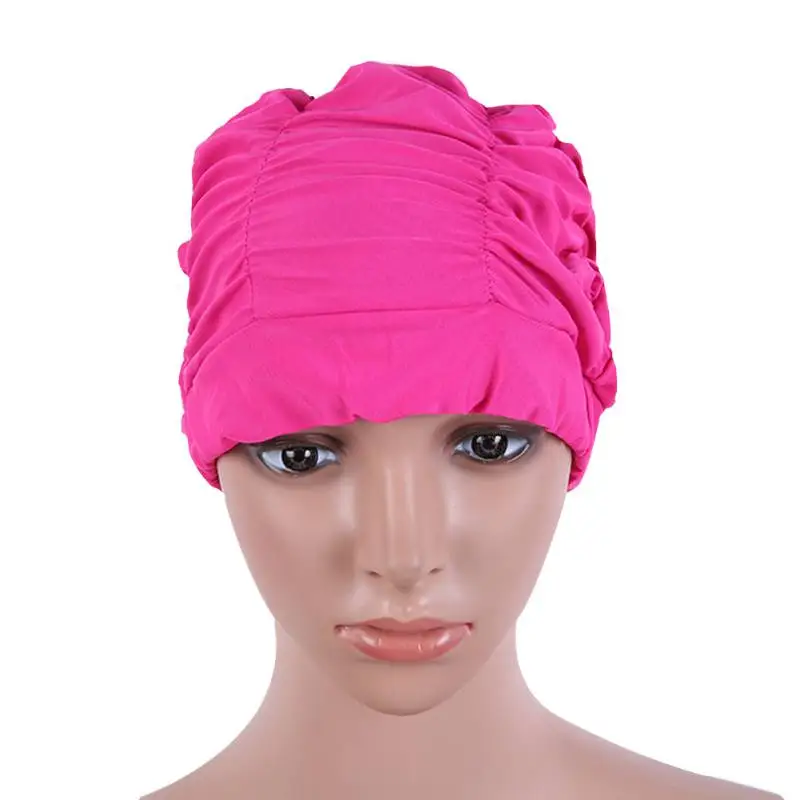 Waterproof Lycra Adult Baby Children Swimming Swim Head Cap Elastic Compression New Arrivein