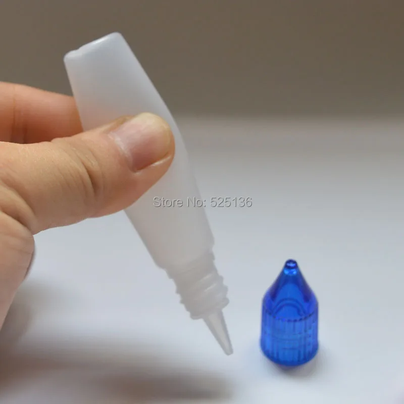 

1pcs 10ml Pen Style Bottles E Liquid Needle Bottle with Colorful Caps and Long Dropper Empty Plastic Bottle