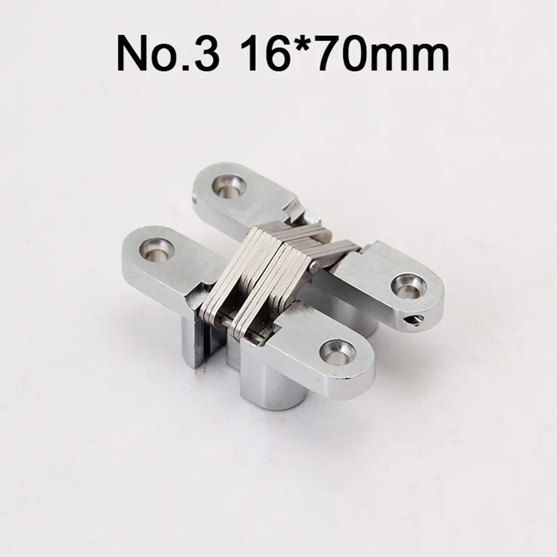 Stock ! Cheap 4PCS/lot Stainless Steel Hidden Door Hinges Invisible Concealed Cross Hinges
