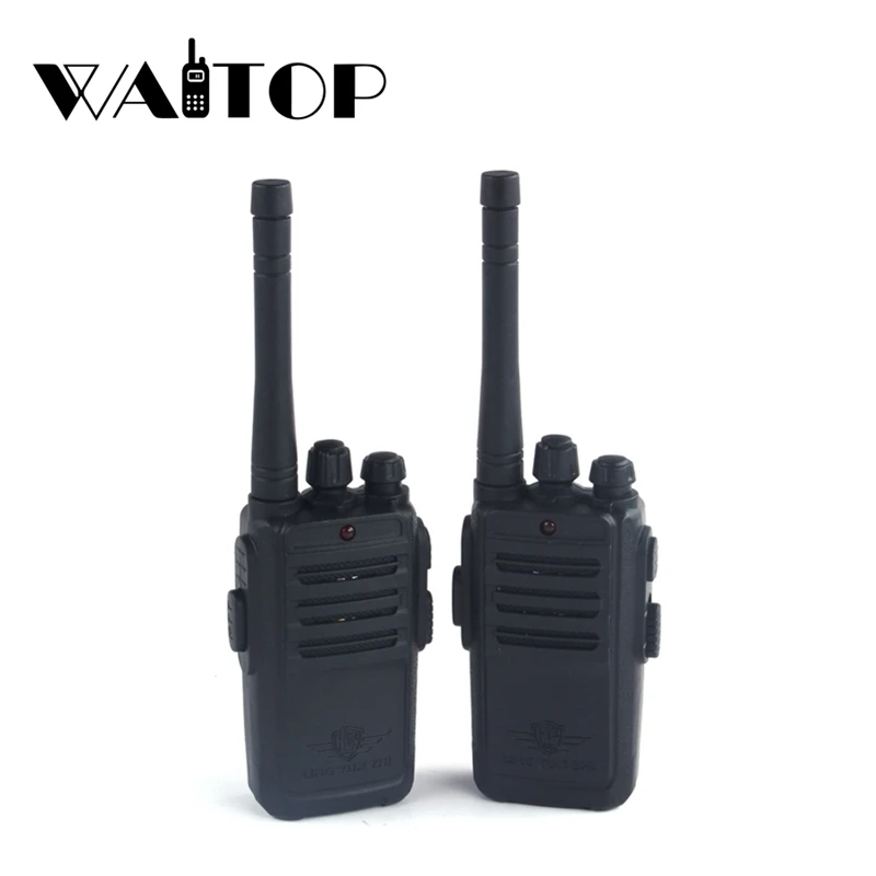  2Pcs Black 10 Meter Walkie Talkies Simple Intercom Mini  Interphone for Parent Child Game : Toys & Games