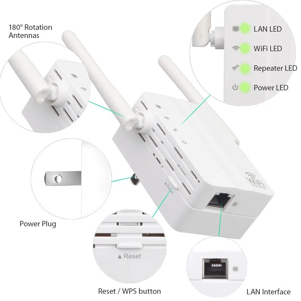 TEROW WiFi ретранслятор Беспроводной усилитель сигнала 300 м Wi-Fi диапазон Extander 2,4G Repetidor wifi 802.11N/B/G усилитель сигнала AP/WPS