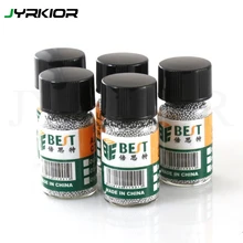 Balles de reballage BGA en étain, 25K, 0.2, 0.25, 0.3, 0.35, 0.4, 0.45, 0.5, 0.55, 0.6, 0.65, 0.76mm, pour BGA, pochoirs, travaux de retouche