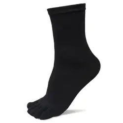 Высокое качество Женская мода 2018 5 пар Для мужчин удобные пять пальцев ног носки эластичные короткие однотонные носки для отдыха хлопковые