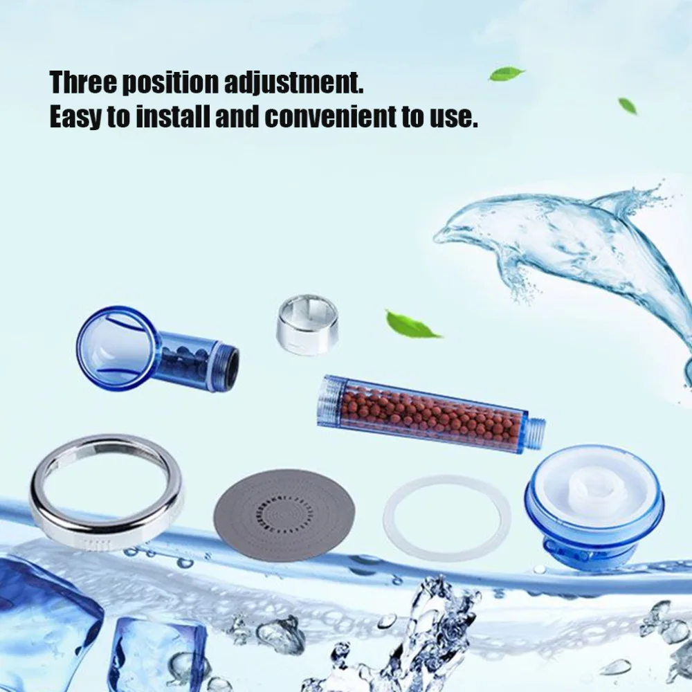 Soffione doccia Health Lon SPA фильтрованная Регулируемая насадка для душа с тремя режимами