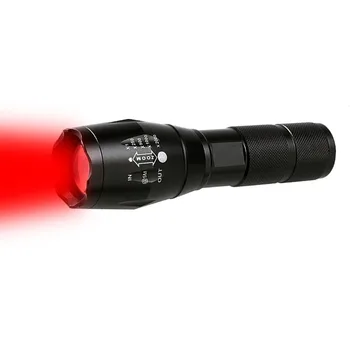 

Tactical RED Light LED Flashlight Hunting Light 5-mode AAA 18650 Flashlight Zoomable Torch RED LED Lamp Camping Torchlight