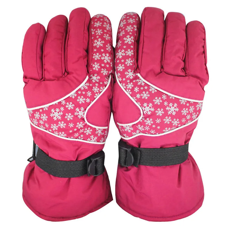 New Winter Women's Warm Gloves Adjustable Waterproof Windproof Snowboard Skiing outdoor Sports Gloves Accessories #4S26 (13)